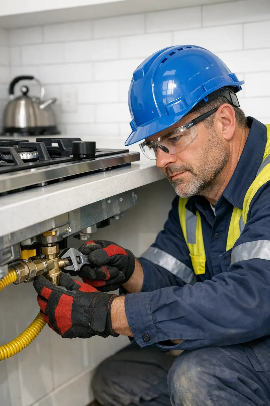 Gas fitting and appliance installation